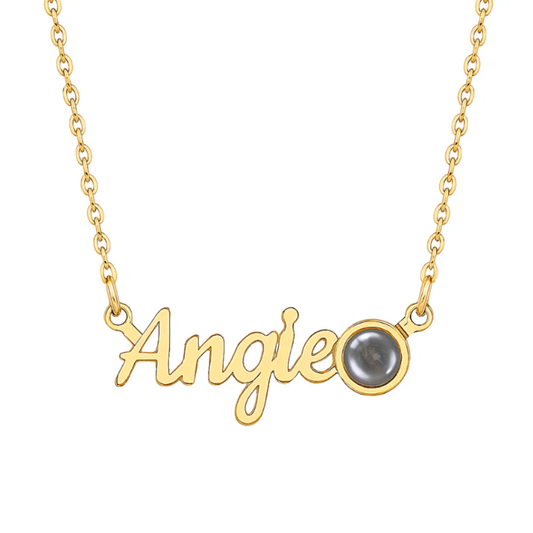 Personalized Necklace with Name and Photo